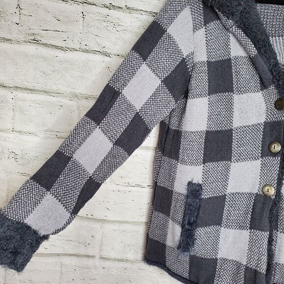 Simply noelle plaid long sleeve jacket - Picture 2 of 8